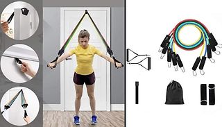 11-Piece Fitness Tension Rope Set