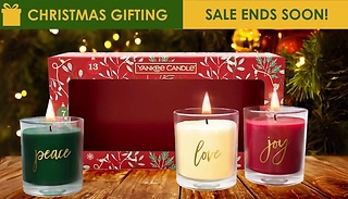 3 Christmas Yankee Candle Tumbler Gift Set