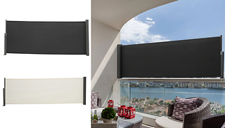 Side Awning Windbreaker Sun Shade Retractable Wall Privacy Screen - 2 ...