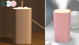 USB Rechargeable Light-Up Cube Humidifier - 3 Colours