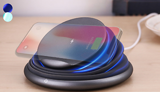 2-in-1 Wireless QI-Compatible Folding Charger & Bedside Lamp - 2 Colou ...
