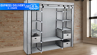 Large Fabric Canvas Wardrobe
