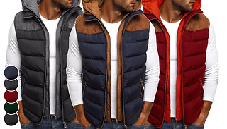 Men's Warming Thermal Hooded Gilet - 5 Colours & 7 Sizes