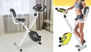 HOMCOM Exercise Bike Indoor Trainer with LCD Monitor