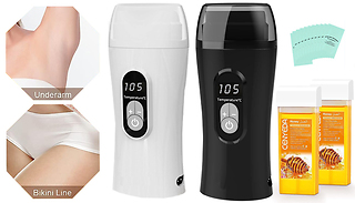 Digital Heated Waxing Roll-On Kit - Black or White