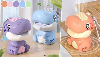 Small Hanging Rechargeable Bladeless Dinosaur Fan - 5 Colours