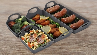 4-Pack of Silicone Baking Sheet Pan Dividers