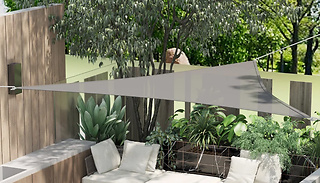 Outsunny 4x4m Triangle Sun Shade Sail