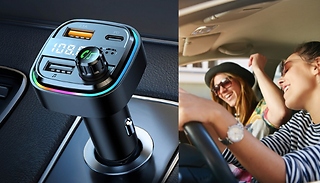 Colour-Changing Bluetooth Car Transmitter - With Charging Capabilities ...