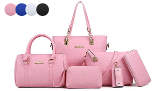 Women's Matching 6-Piece Bag Set - 4 Colours