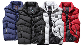 Men's Winter Padded Sleeveless Bodywarmer - 7 Sizes & 5 Colours