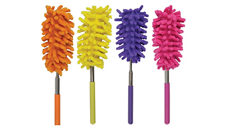 1 or 2 Extendable Telescopic Microfibre Dusters - 4 Colours