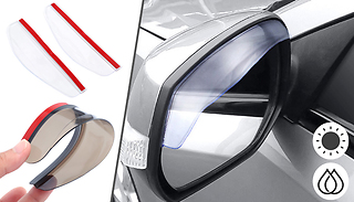 1 or 2-Pack of Wing Mirror Shields - 2 Colours