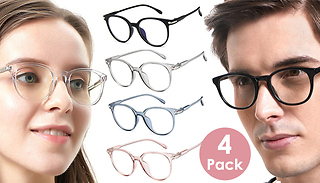 Set of 4 Blue Light Blocking Glasses