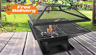 Hortus Square Fire Pit BBQ