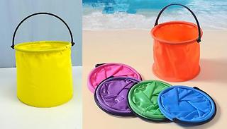 Collapsible Beach Bucket - 6 Colours