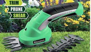 Abaseen 2-in-1 Cordless Grass Shear & Hedge Trimmer
