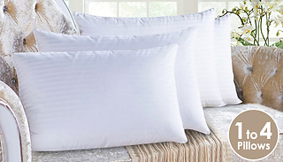 Hotel Quality Striped Pillows - 1, 2 or 4-Pack