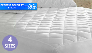 Quilted Mattress Protector Fitted Cover - 4 Sizes