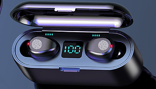 Touch Control Wireless Earbuds with Power Bank Charge Case - 2 Colours