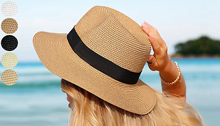 Unisex Solid Colour Panama Hat - 5 Colours