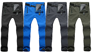Women's Fleece-Lined Waterproof Trousers - 4 Colours & 5 Sizes