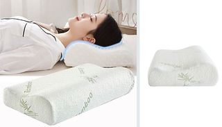 Bamboo Fibre Memory Foam Pillow - 2 Colours & 2 Sizes