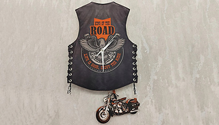 Motorcycle Pendulum Swinging Wall Clock