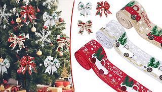 3-Rolls Decorative Christmas Ribbon
