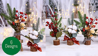1, 2 or 3-Pack Christmas Pine Flower Ornament - 6 Options