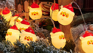 10, 20 or 40 LED Santa Claus String Lights