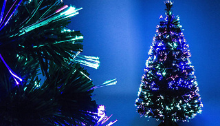 Green Fibre Optic Artificial Christmas Tree - 4ft or 6ft!