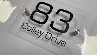 Personalised Clear Acrylic Door Sign