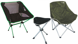 Portable Folding Camping Chair or Stool - 3 Options