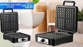 4 Slice Non-Stick Waffle Maker Cooking Plate 