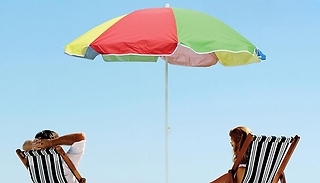 1.8m Patio Parasol Umbrella with Tilt Function