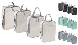 4-Pack Organising Travel Packing Cubes - 4 Colours