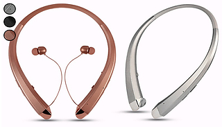 Bluetooth Compatible Earbuds with Neck Band - 3 Colours