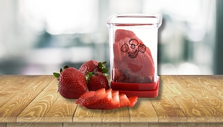 Fruit & Vegetable Cup Slicer with Push Plate