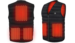 Men's USB Infrared Heated Winter Vest - 6 Sizes