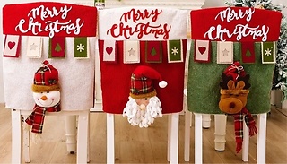 3D Christmas Chair Covers - 3 Designs 
