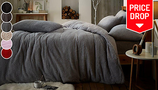3-Piece Teddy Fleece Bedding Set - 6 Colours & 2 Sizes