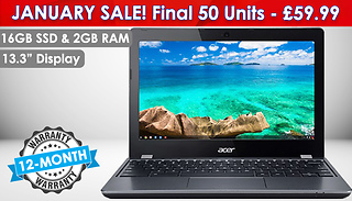 Acer C810 Chromebook Laptop 16GB SSD & 2GB RAM