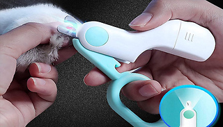 LED Non-Slip Pet Nail Clippers - 2 Colours