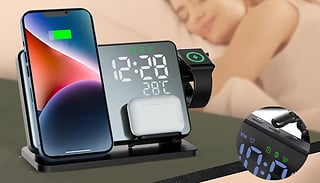 Multifunctional Wireless Charging Dock & Clock Display - 2 Options