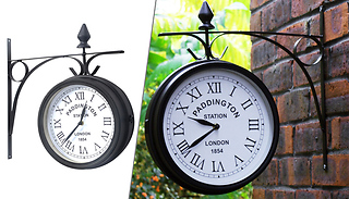 Vintage Style Outdoor Station Clock