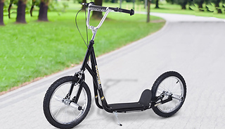 HOMCOM 16-Inch Tyre Steel Push Scooter
