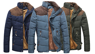 Men's Padded Winter Jacket - 3 Colours & 5 Sizes