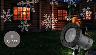 Festive Outdoor Laser Light Projector with 12 Slides