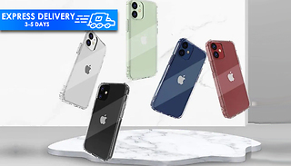 Clear Silicone Protective Phone Case for iPhone 12 and 12 Pro